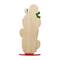 Glitzhome® 34.5" Wooden Christmas Gingerbread Man on Coffee Cup Porch Decor
